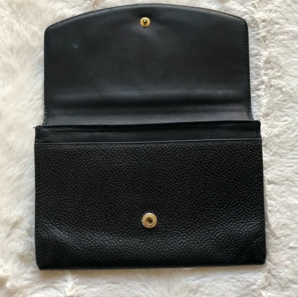 Chanel CC Black Caviar Leather wallet/crossbody-chain is optional, but included. - Picture 5 of 14